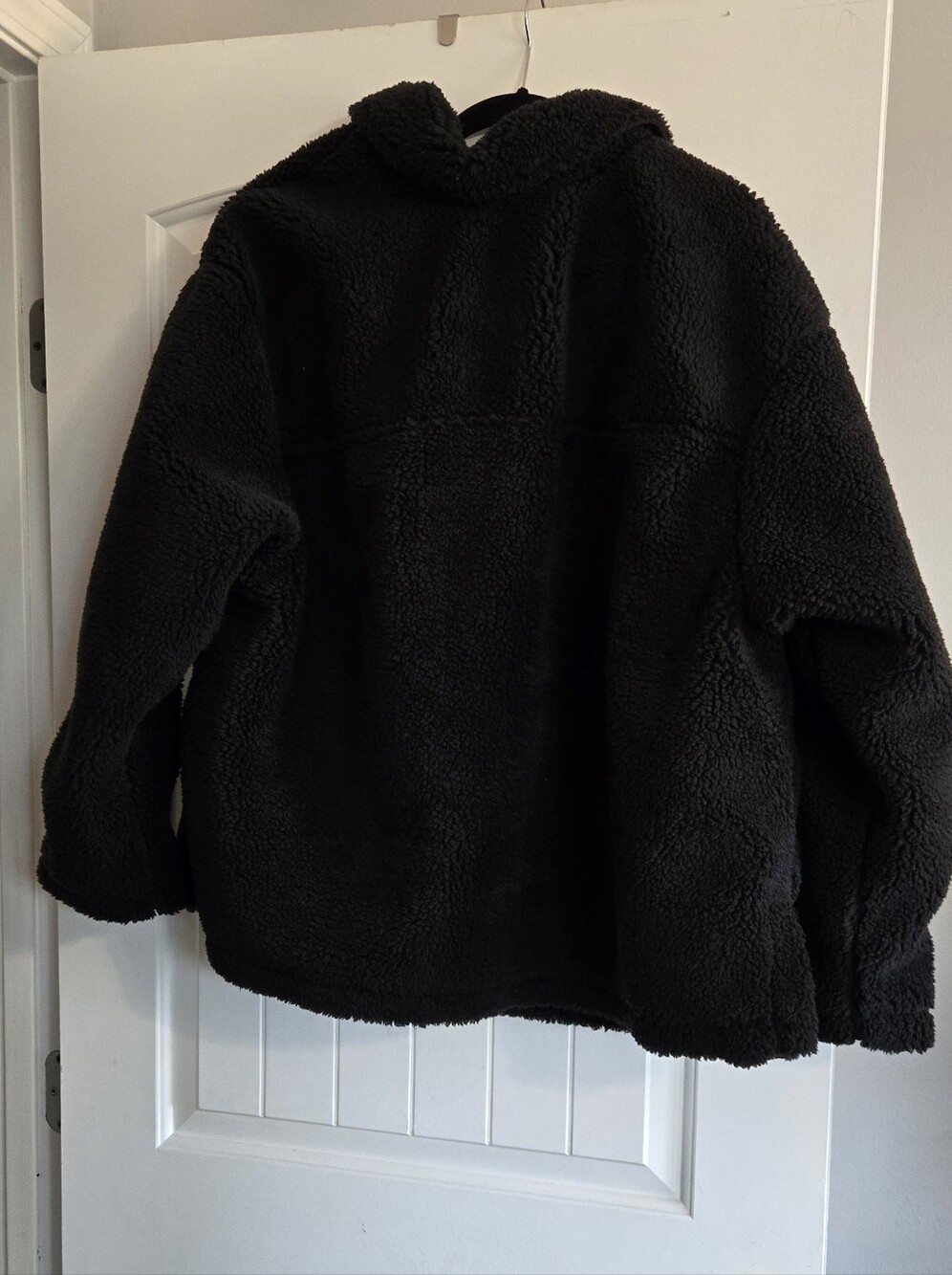 Torrid Black Snap Button Front Sherpa Shacket Chest Pockets 2X - Picture 11 of 11